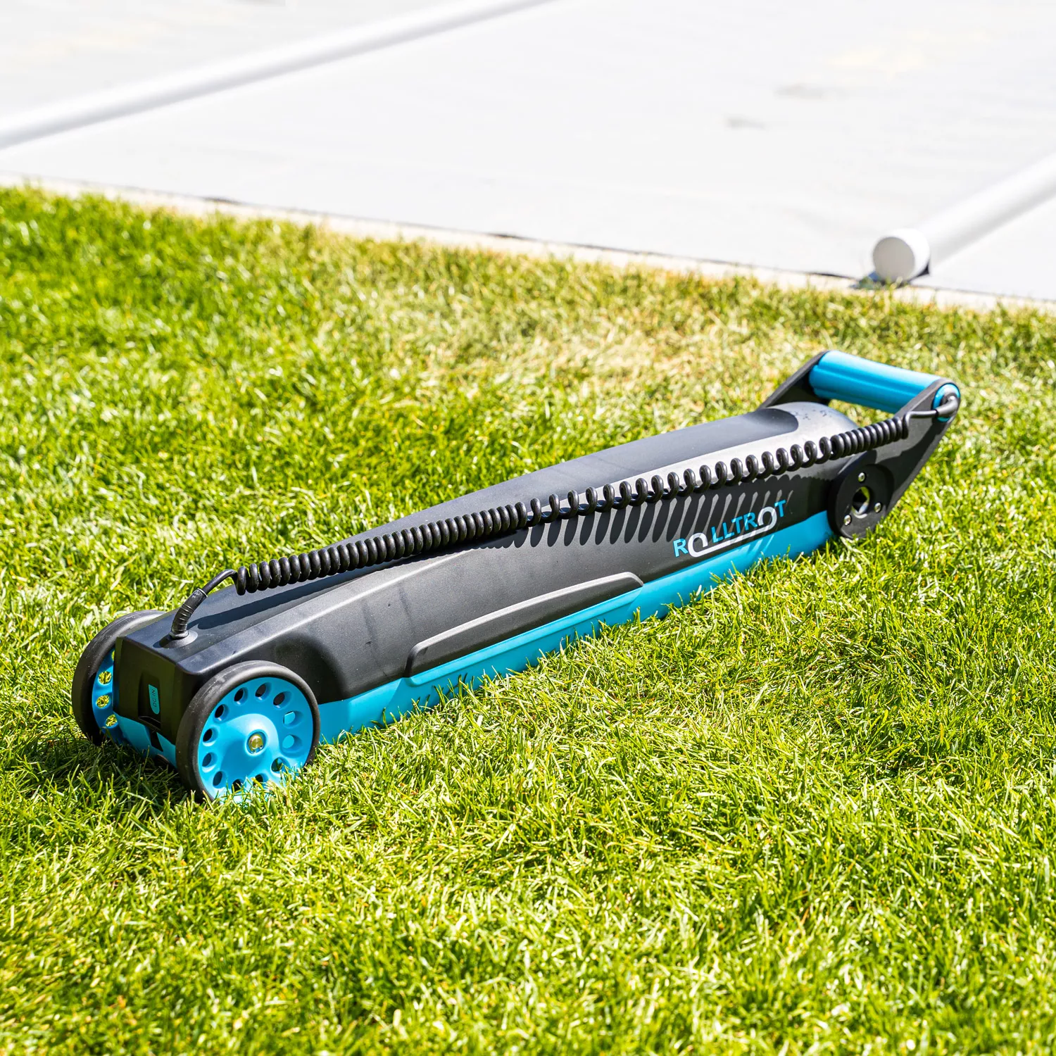 Rolltrot akkubetriebener Aufrollmechanismus 