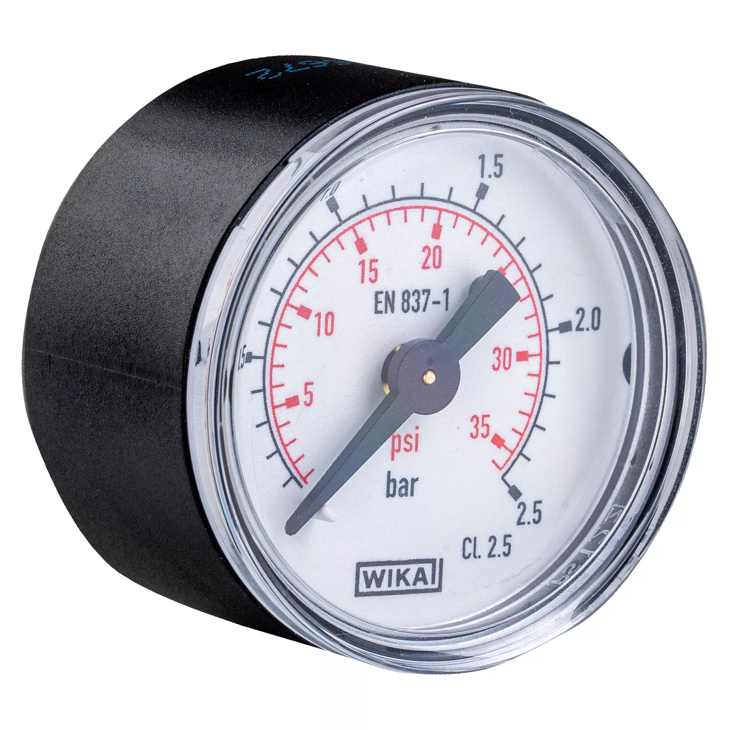 Manometer bis 2,5 bar 1/8 Zoll Anschluss hinten