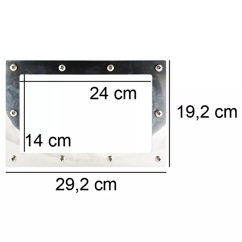 MTS V20/VS30 Flanscheinheit V2A/ABS grau 