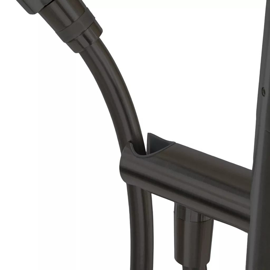 poolpowershop-drop-black-edelstahl-gartendusche-handbrause-halter Poolpowershop Drop Black Edelstahl Gartendusche
