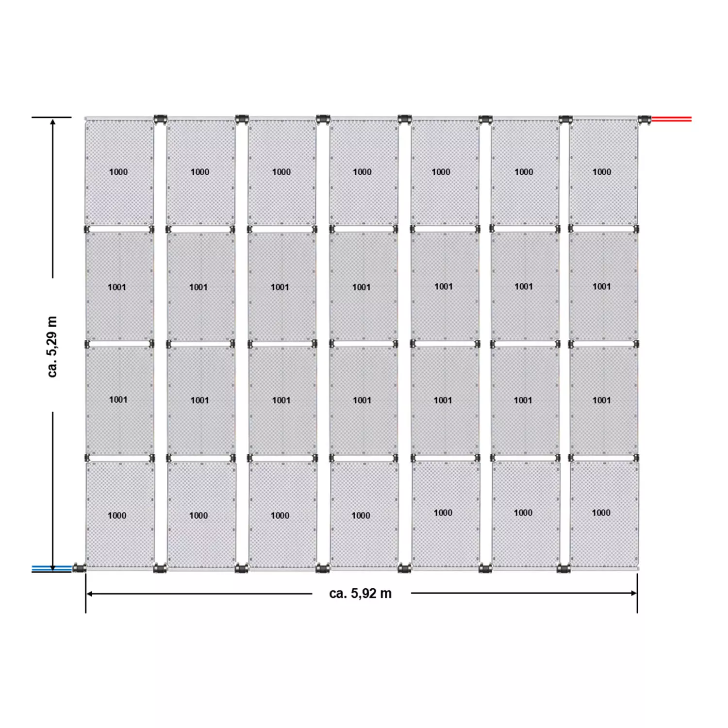 Solarabsorber_OKU_masse_6 Solarabsorber OKU 1000 1320 x 820 mm 1.08 m²