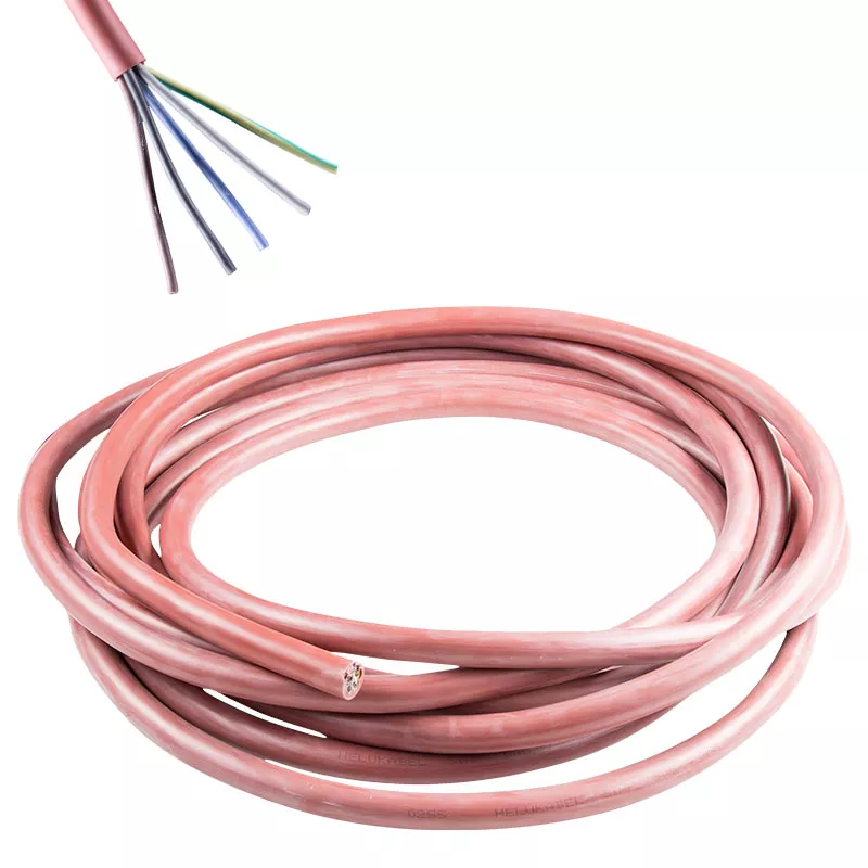 Silikonkabel 5 x 6 mm² pro lfdm. 