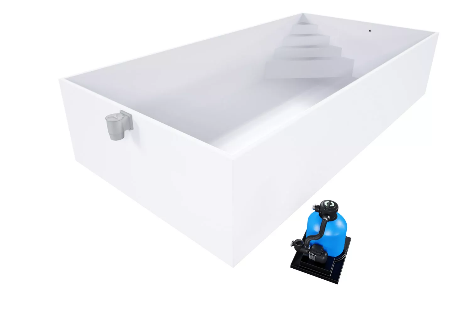 Isotherm-Pool_Komplettset_Basic_weiss_mit_Ecktreppe_Oblique_1 Isotherm-Pool Komplettset Basic weiß mit Ecktreppe Oblique