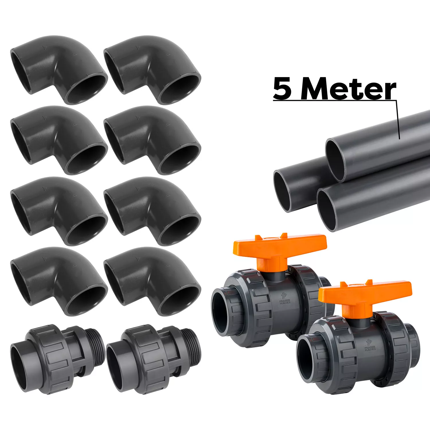 Pooltechnik Komplettset Premium GFK