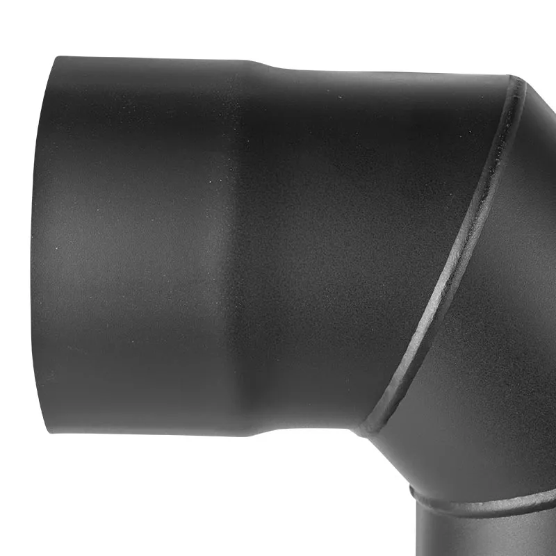 Winkelrohr 90° D=115 lackierter Stahl Harvia 