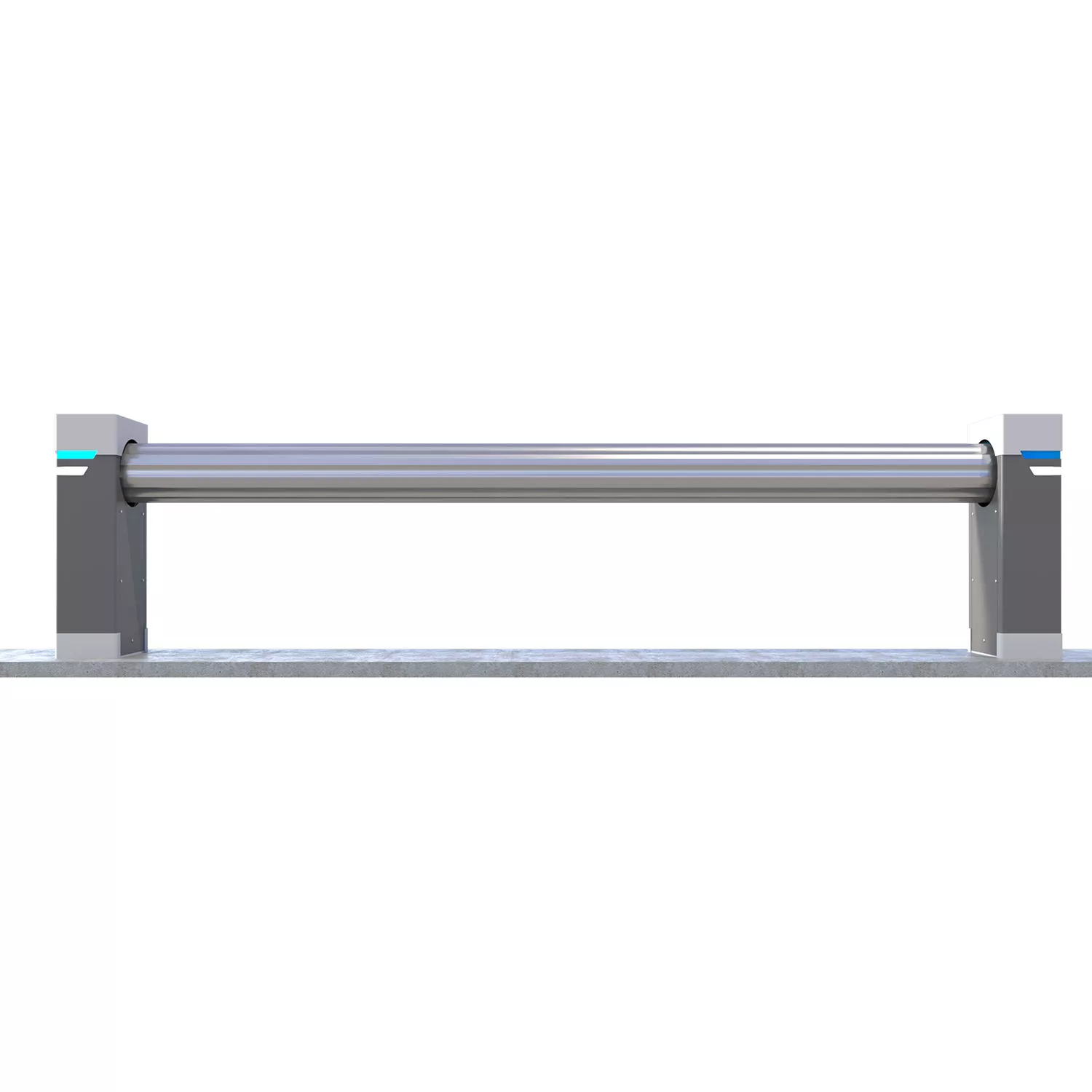 Poolpowershop Oberflur Aufrollvorrichtung T-Light - weiß-grau