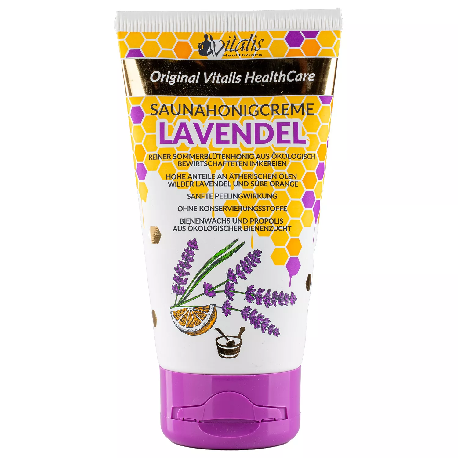 Saunahonigcreme_150_g_Vitalis_Lavendel_1 Vitalis Saunahonigcreme Lavendel - 150g