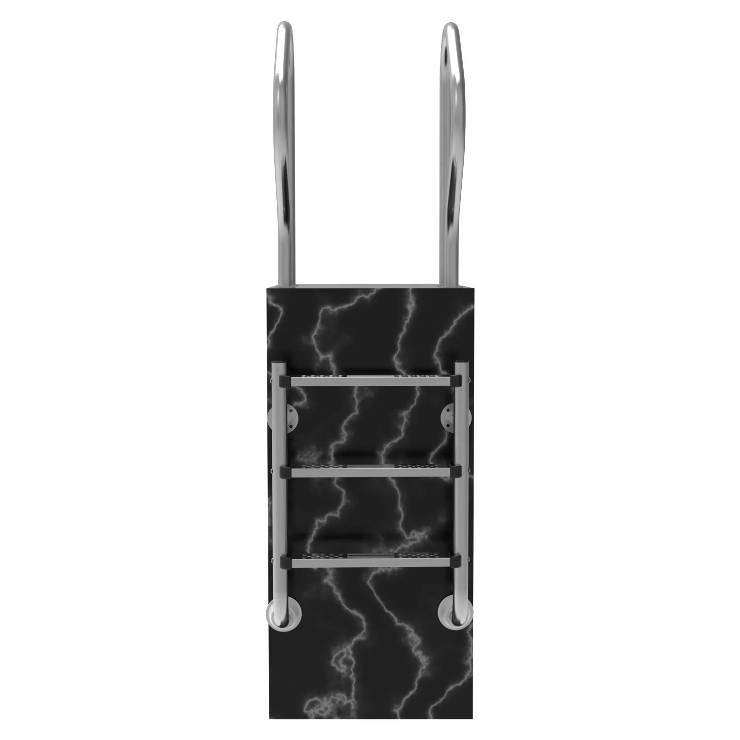 Oku Edelstahl Poolleiter geteilt - 3-stufig