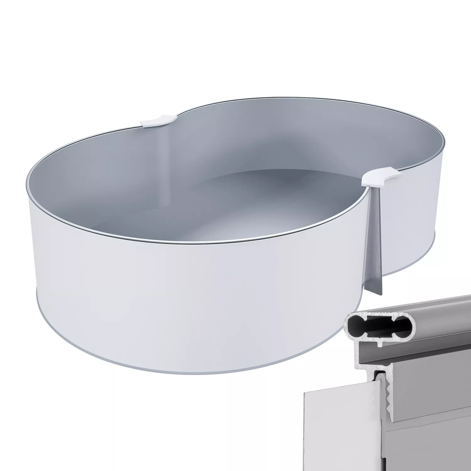 stahlwandpool-achtform-grau-mit-alu-handlauf-einhaengefolie Stahlwandpool Achtform Grau mit Alu Handlauf