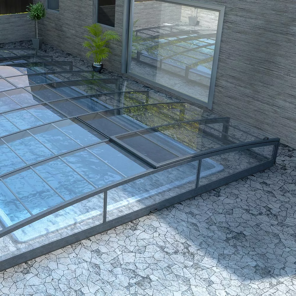 novacomet-e-line-horizon-high-poolueberdachung-2 Novacomet e-line Horizon High Poolüberdachung - 6 x 3 m - bündig mit Beckenrand