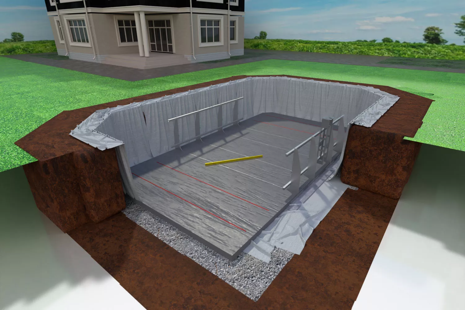 ConZero Komplettset für Ovalpools - 3,50 x 7,00 x 1,50 m