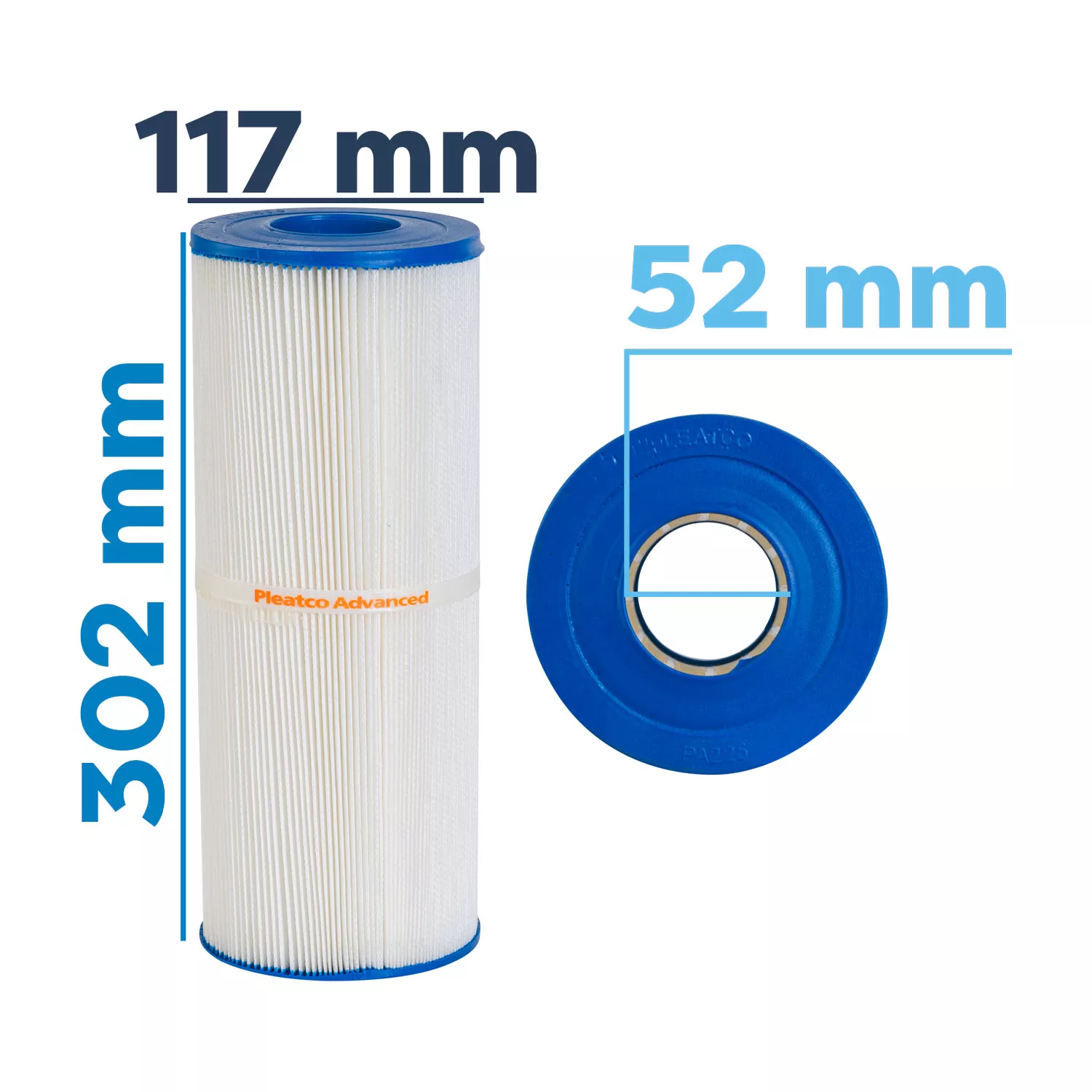 pleatco-pure-filterkartusche-c225-masse Hayward Ersatzkartusche Filter MicroStar Clear C-225