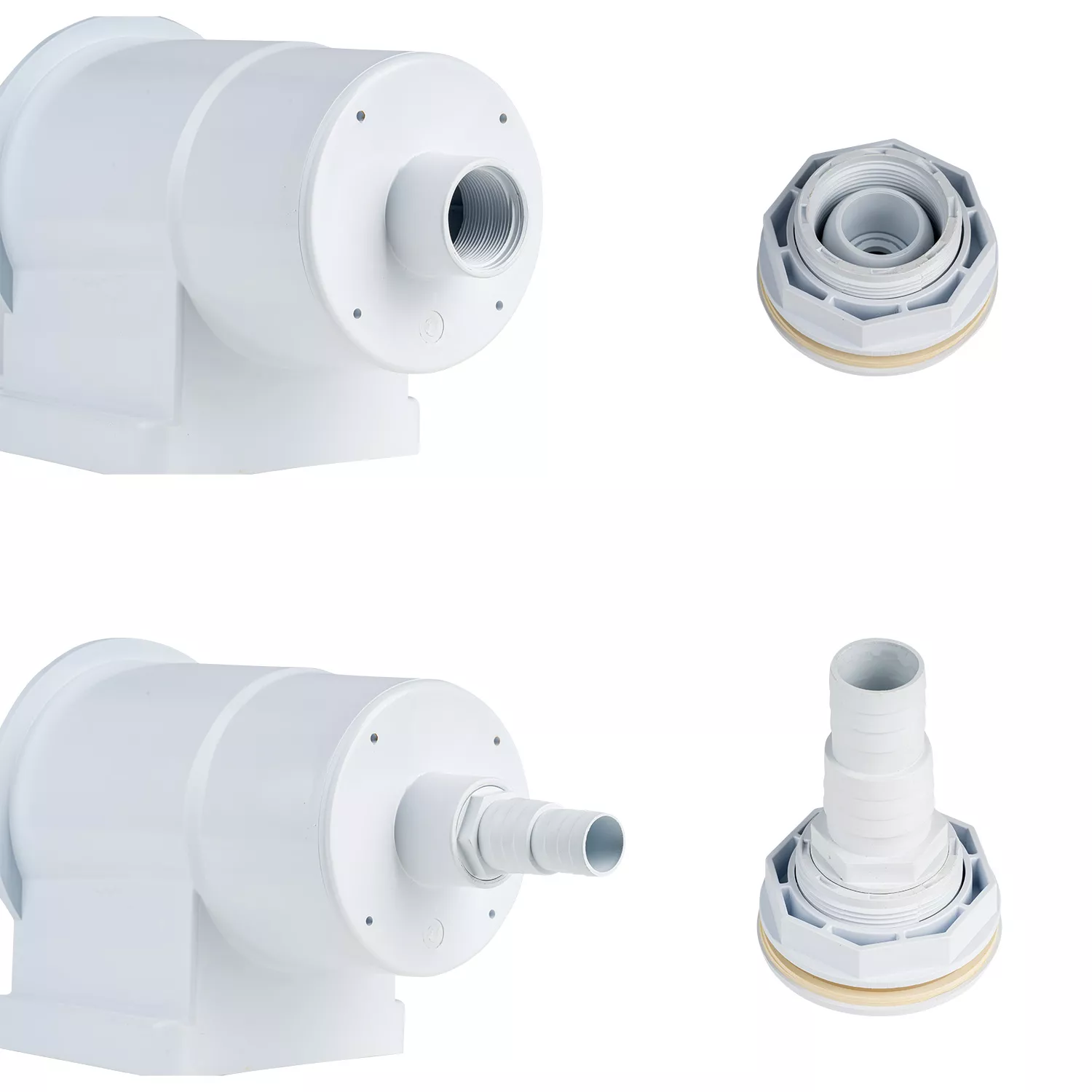 Pool Skimmer Mini weiß inkl Einlaufdüse
