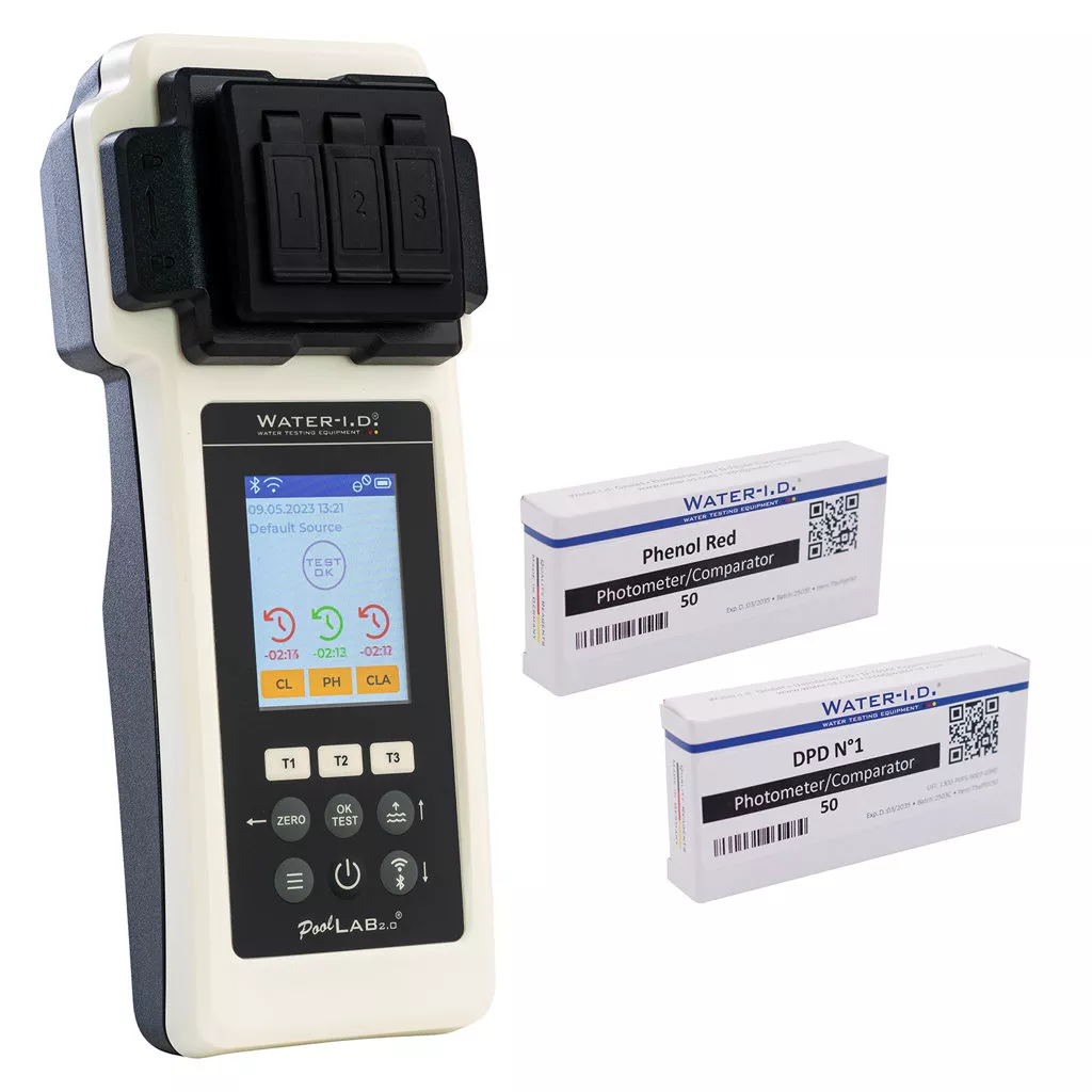 Water-I.D. PoolLab 2.0 Photometer Pooltester Starterset