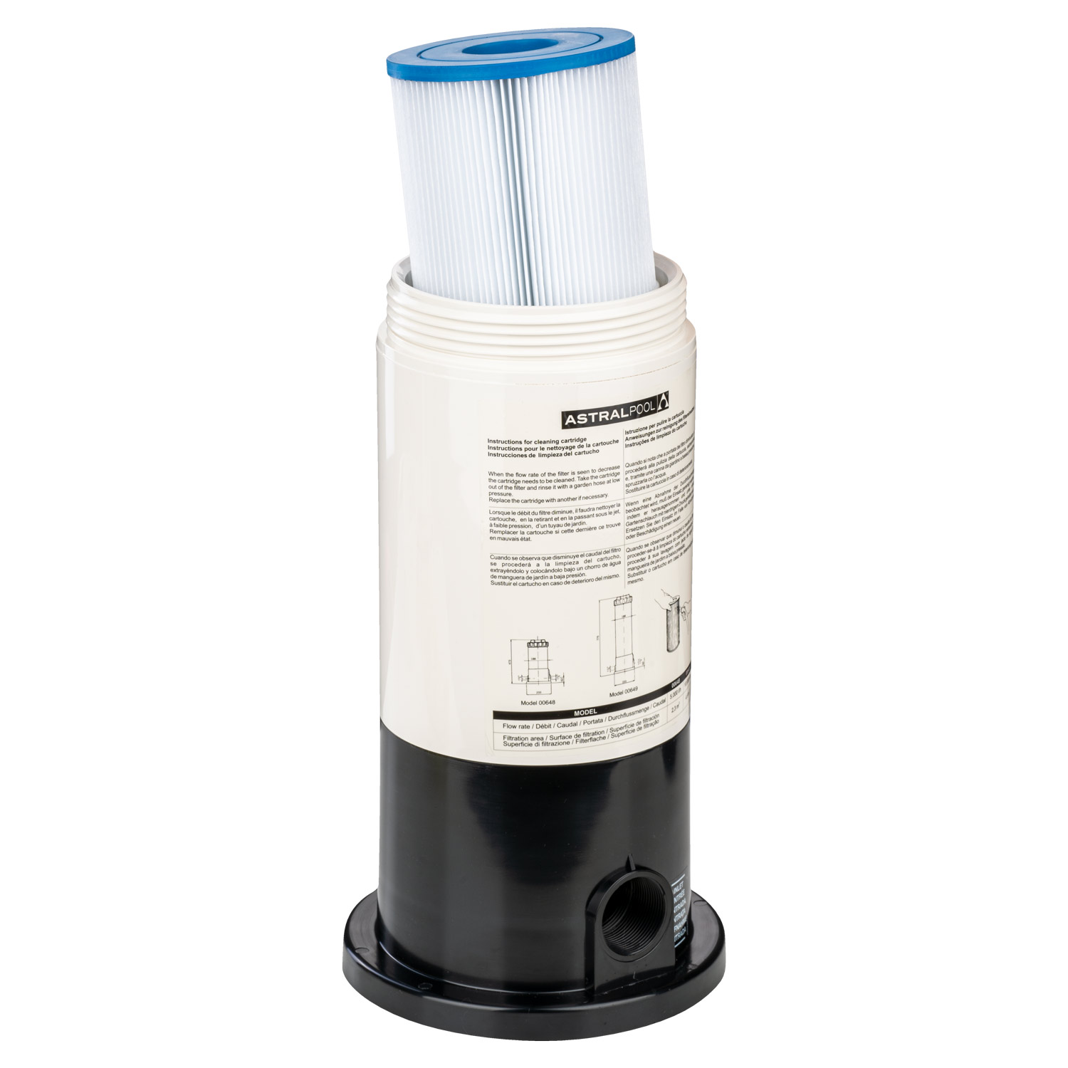 Kartuschenfilterbehälter 2,3 m³ Astral | 2,3 m³ bis 5 m³ | 246001