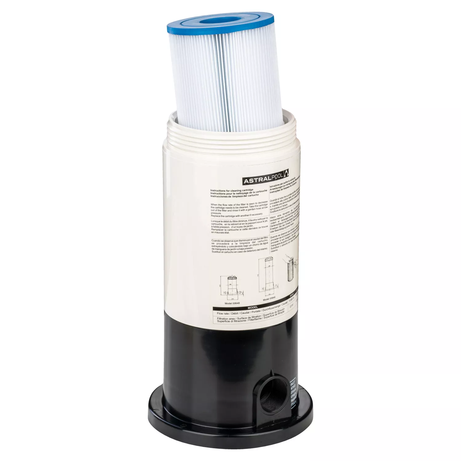 Kartuschenfilterbehälter 2,3 m³ Astral | 2,3 m³ bis 5 m³ | 246001 