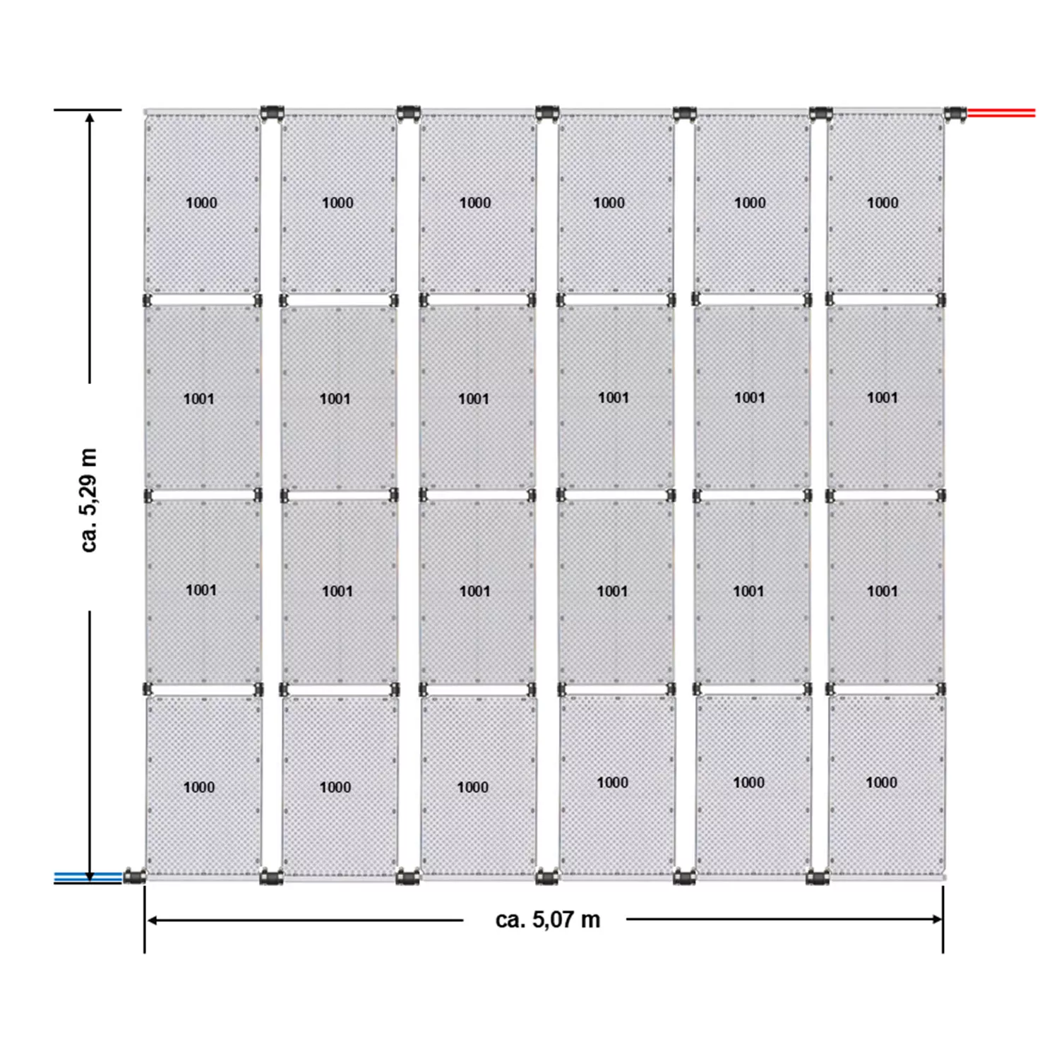 Solarabsorber_OKU_masse_5 Solarabsorber OKU 1000 1320 x 820 mm 1.08 m²