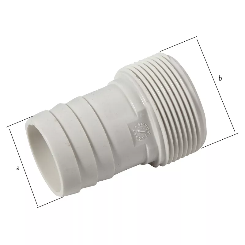 PVC Schlauchübergangs Stutzen 38 x 1 1/2 