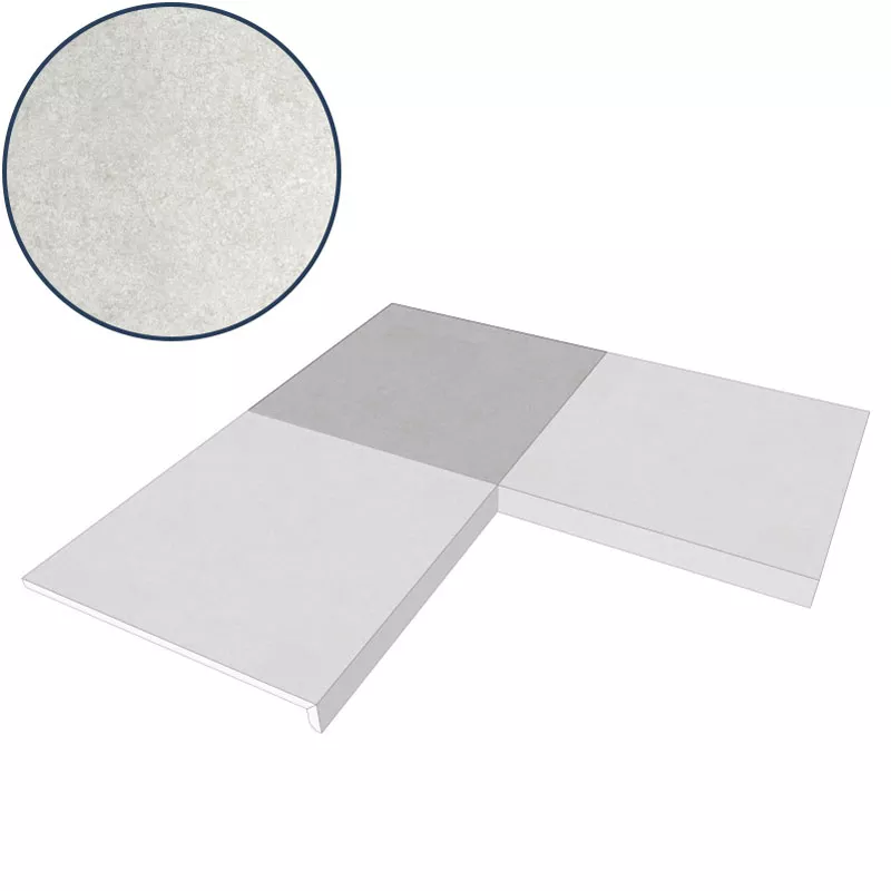 Scandi Roc Ceramica Firenze Exclusive Size Luna Pearl Innenecke - 60 x 60 cm