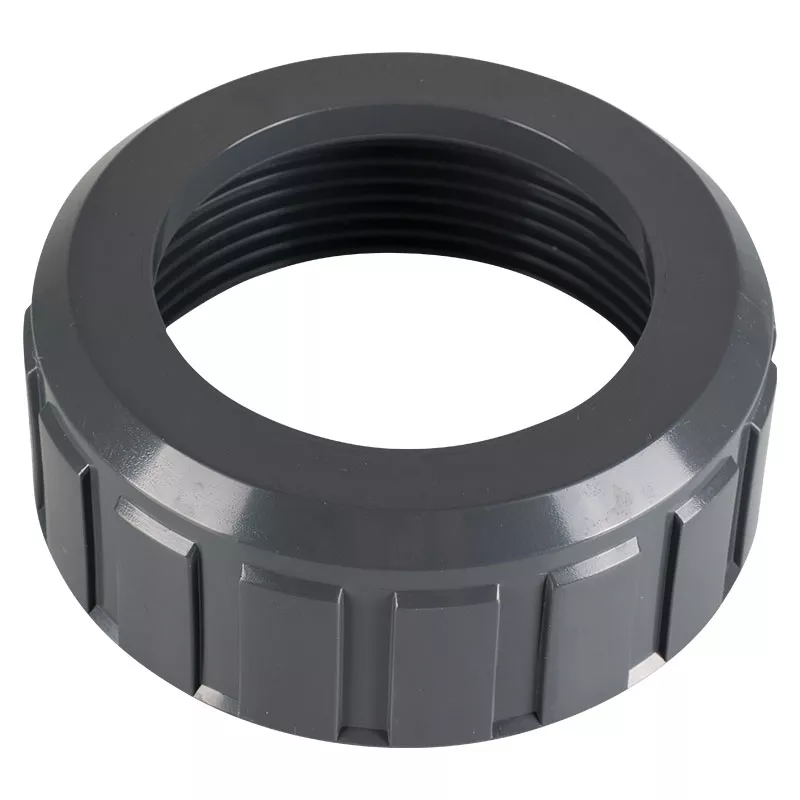Überwurfmutter S4 PVC grau für Kugelhahn d 50 mm