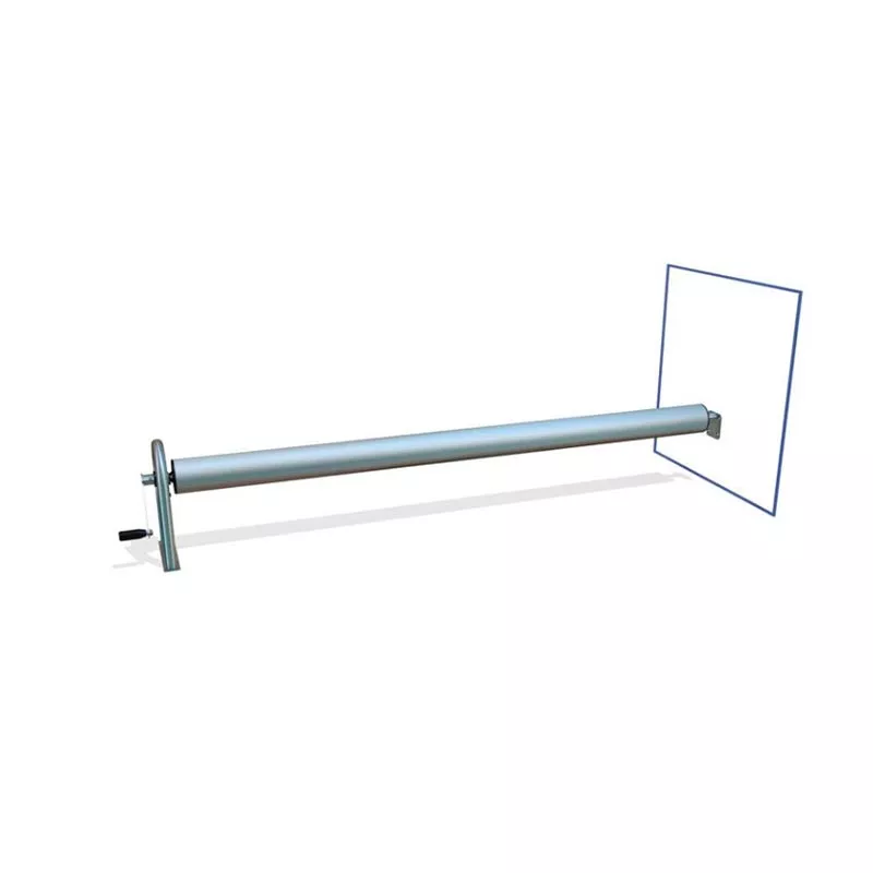 Aufrollvorrichtung Rondalino Manueller Antrieb stationär mit einseitigem Wandlager