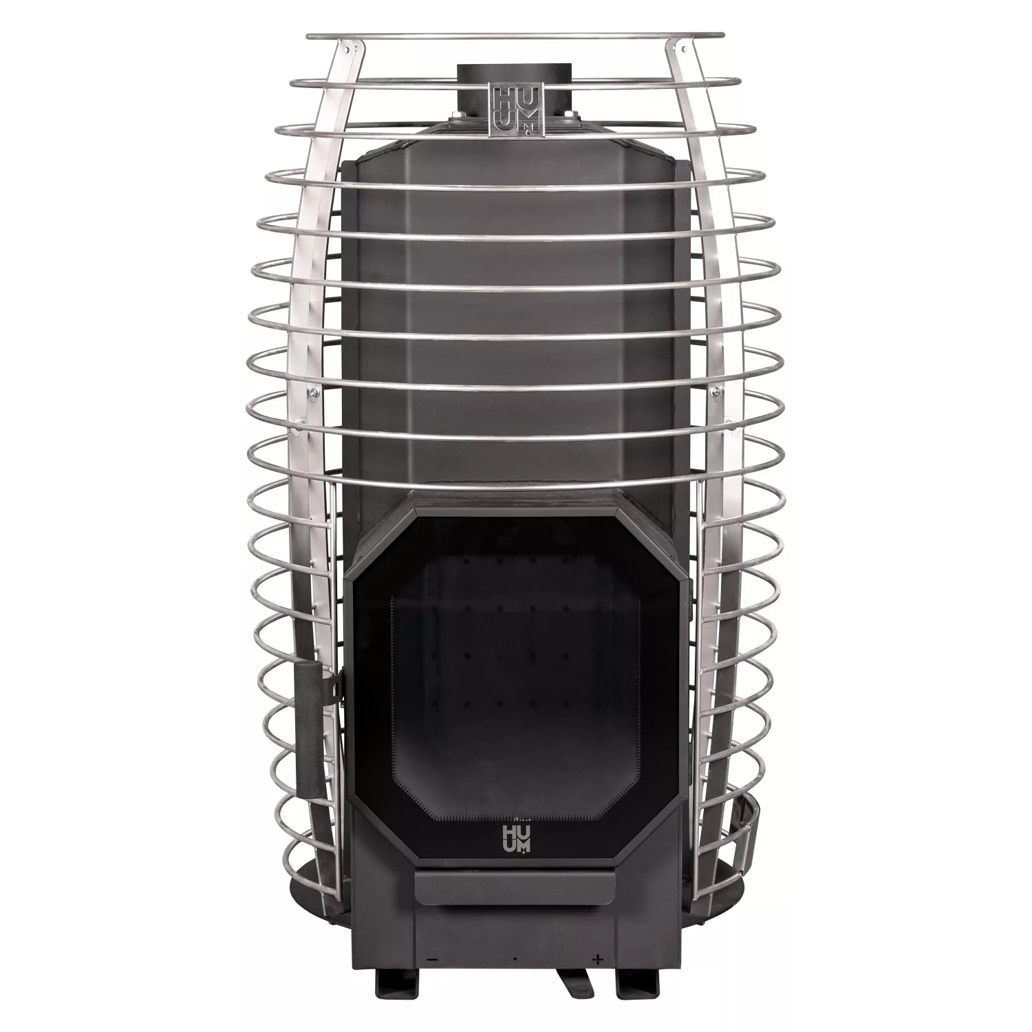 huum-hive-flow-saunaofen-leer-frontal HUUM Hive Flow Saunaofen Holz