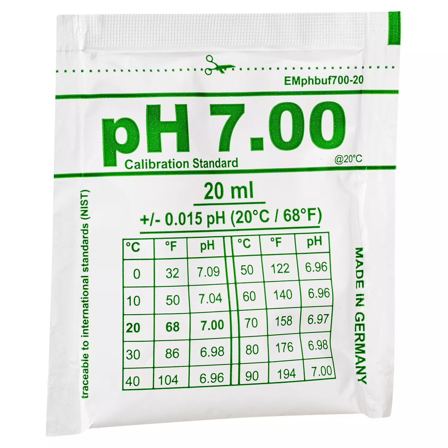 pH Referenzlösung 20 ml