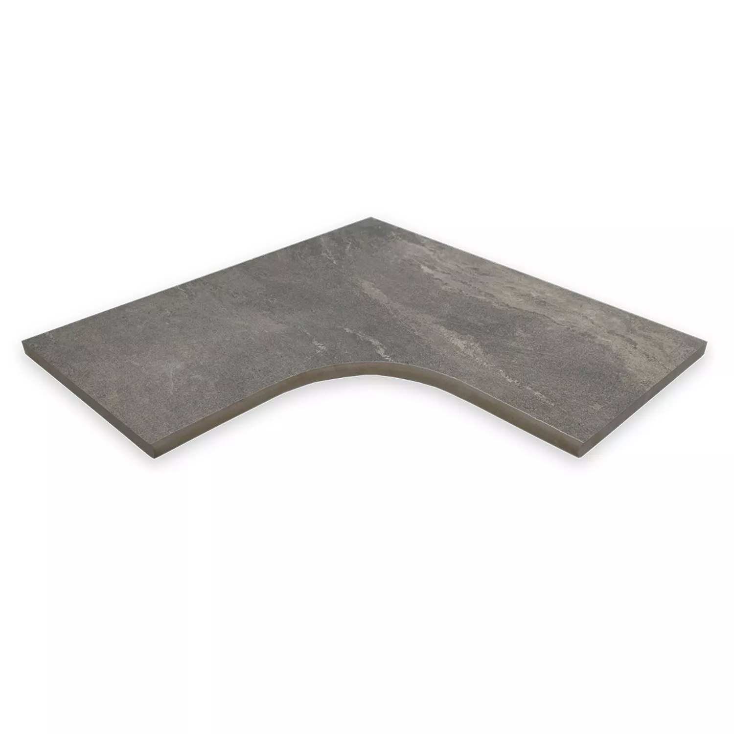 trend-keramik-earthstone-grey-135-mm-radius-innenecke-60-x-60-cm Trend Keramik Earthstone Grey 135 mm Radius Innenecke - 60 x 60 cm