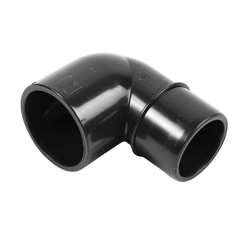 PVC Reduzierwinkel 90° d 50 mm schwarz 