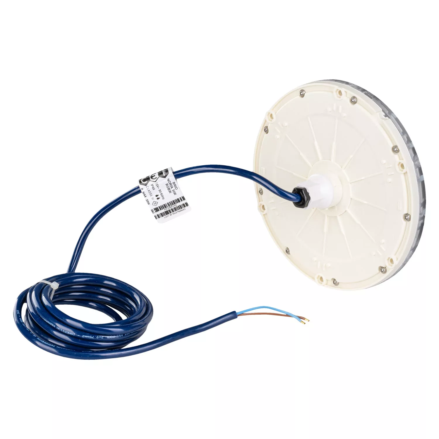 ccei-noria-gam-40-poolscheinwerfer-led-40w-weiss-hinten-kabel CCEI Noria Poolscheinwerfer LED 40W - weiß