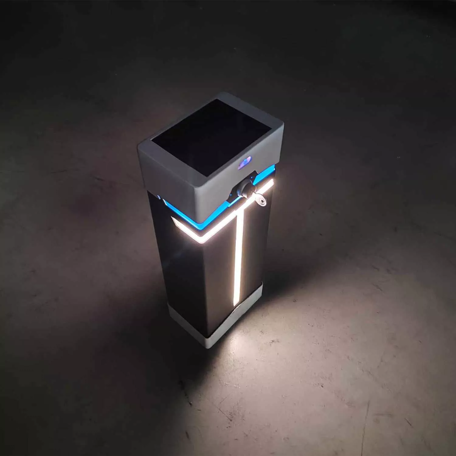 Poolpowershop Oberflur Aufrollvorrichtung T-Light - weiß-grau