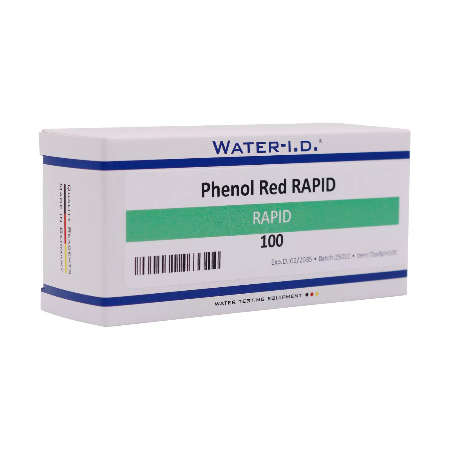 Water-I.D. Phenol Red Rapid Testtabletten pH für Pooltester - 100 Stk