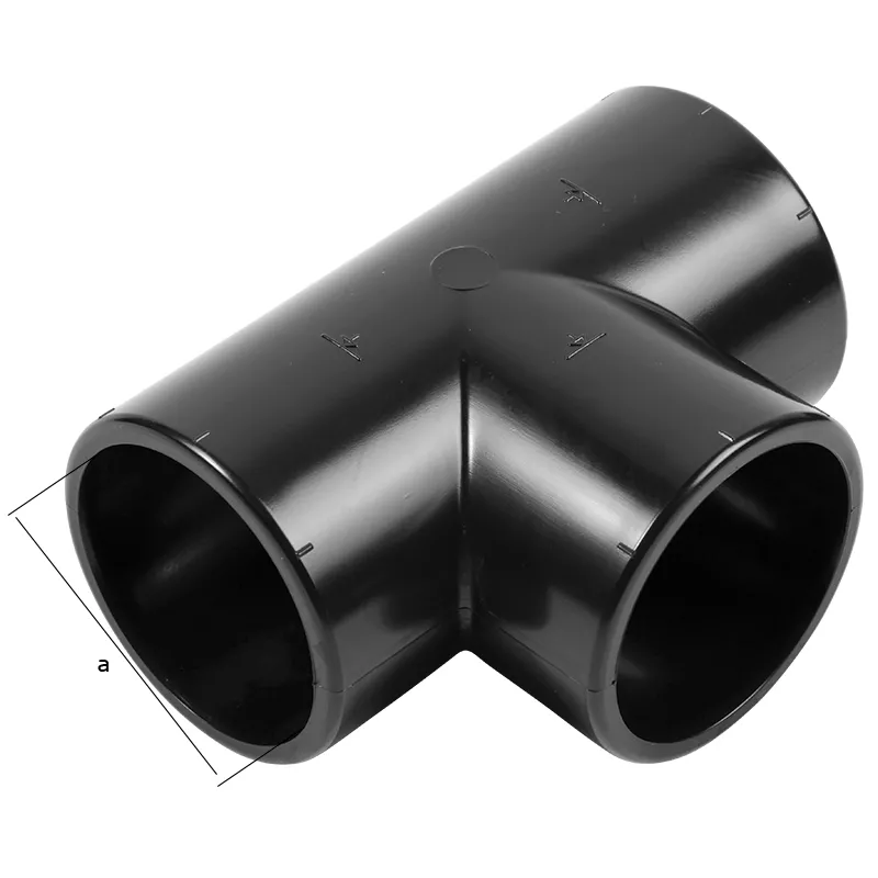 70893 PVC T-Stück 90° d 50 mm schwarz