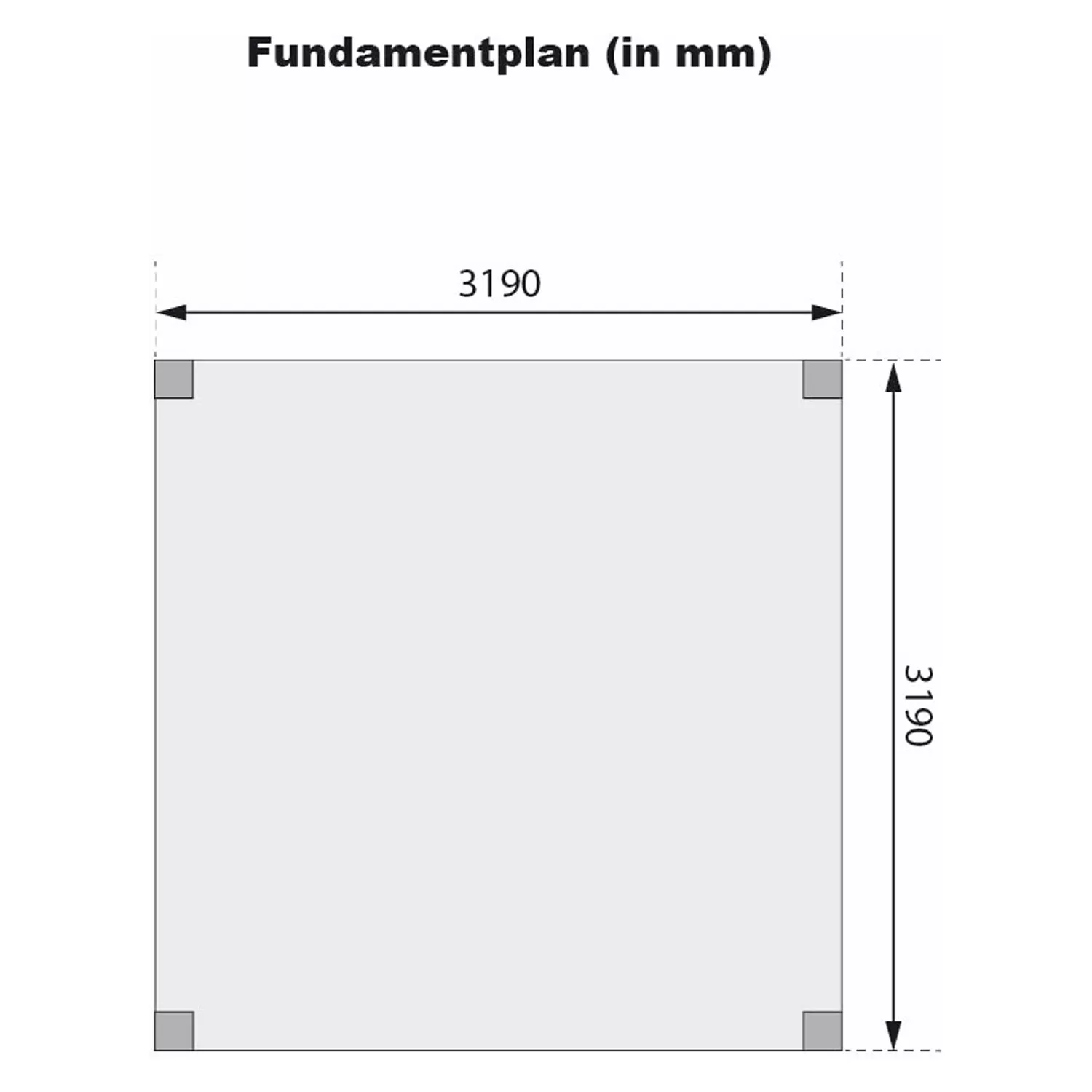 Karibu Pavillon Cubus - ohne Anbau