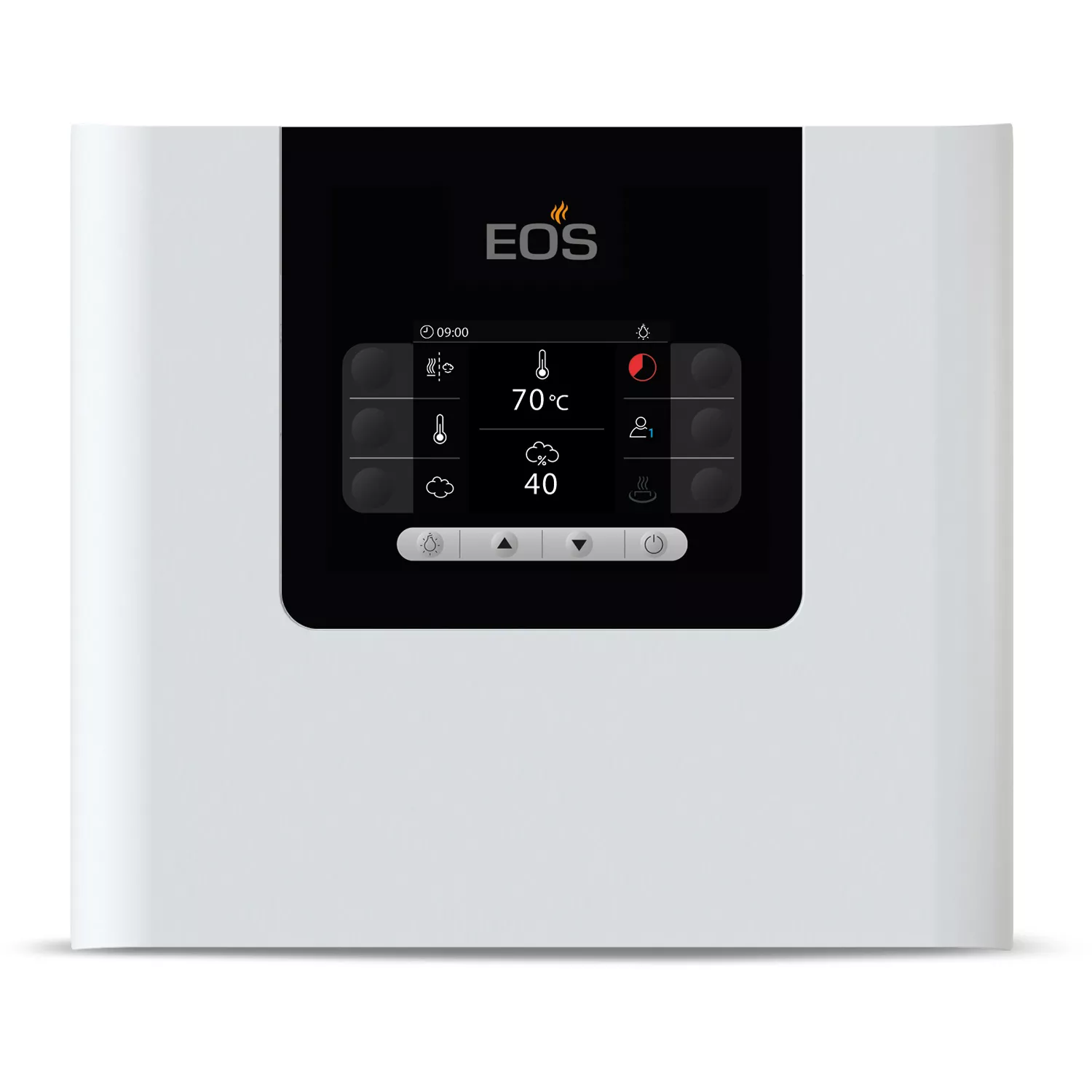 EOS-Compact-HP-Weiss-Saunasteuerung_1t EOS Compact HP Saunasteuerung für Bio-Kombi Saunaöfen Weiß