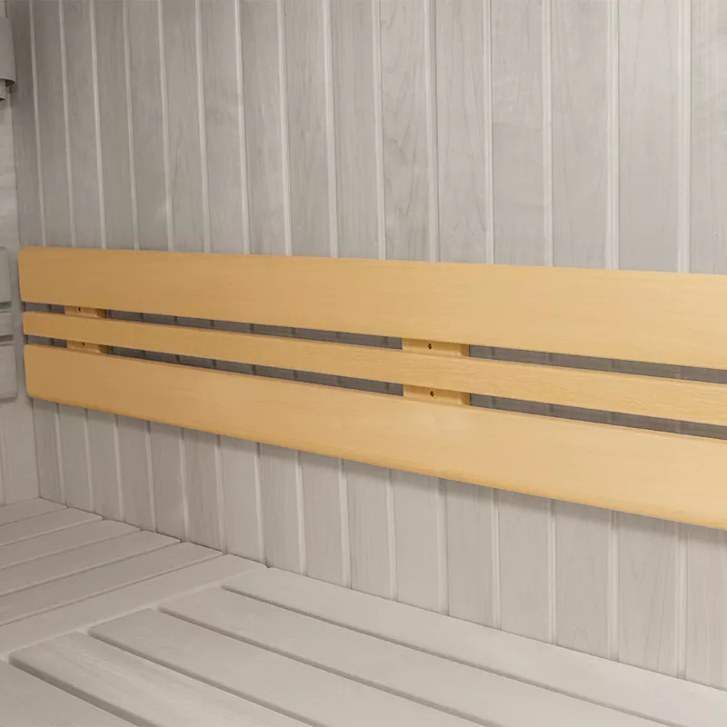 Sauna Rückenlehne aus Abachi Holz 105 cm 