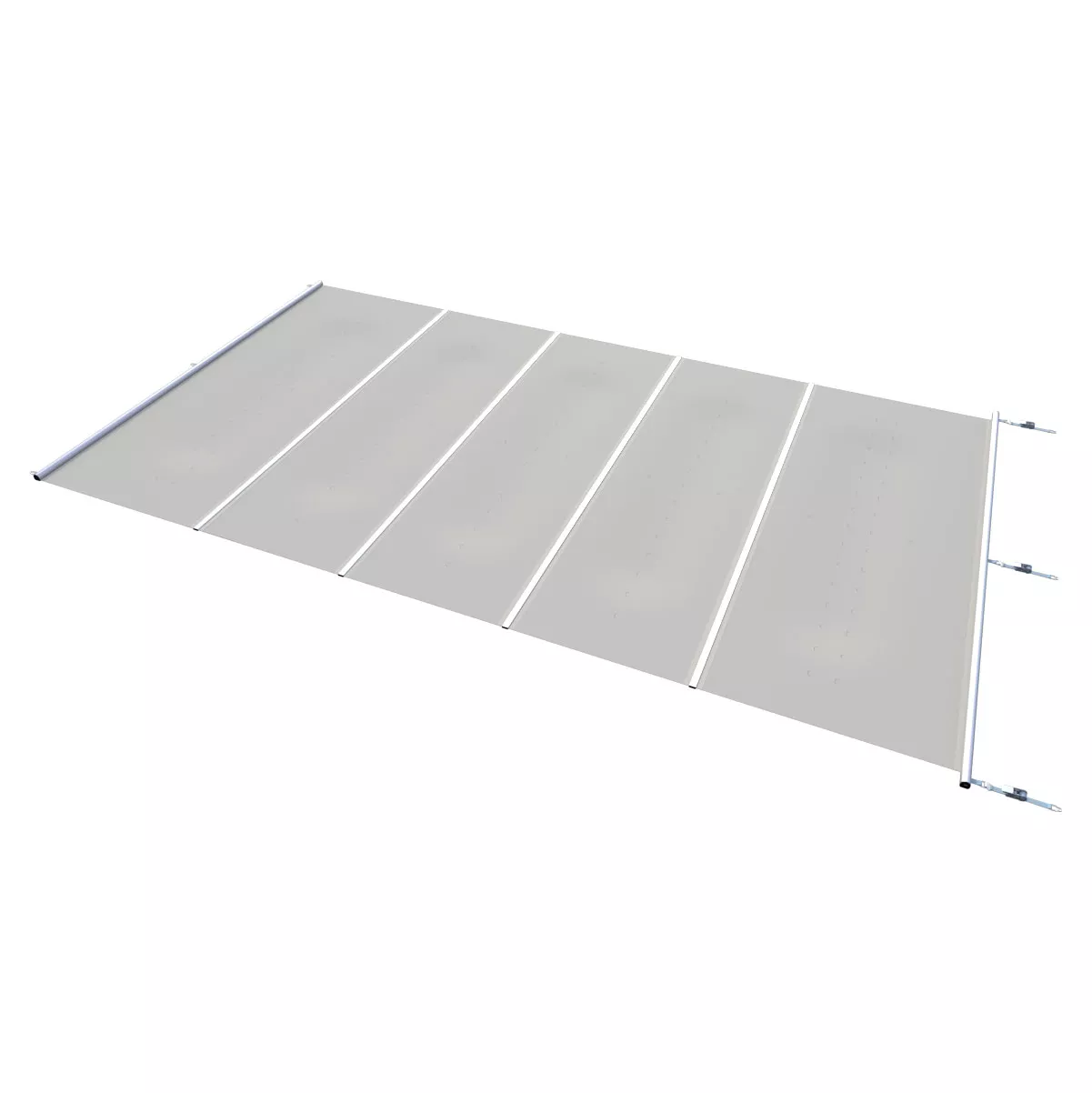 Poolpowershop Stangenabdeckung Segment Flat - hellgrau