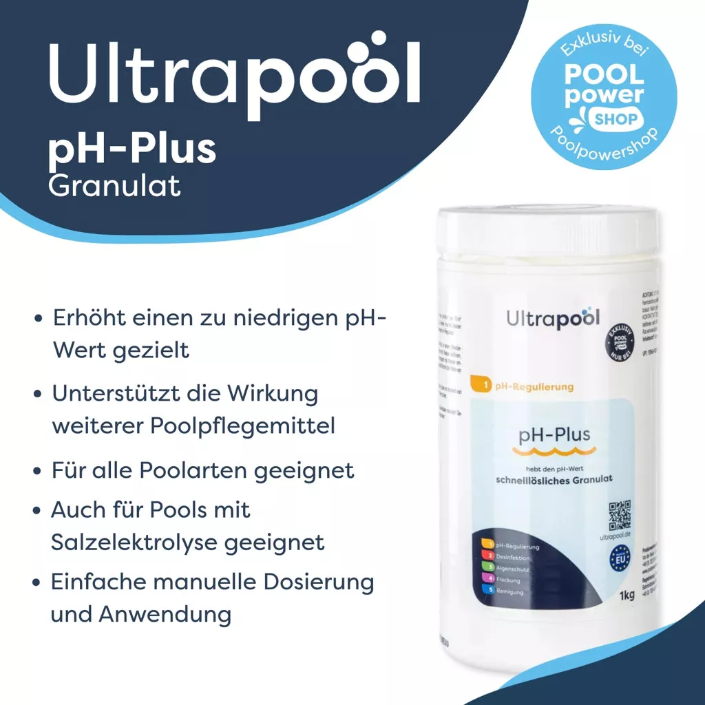 ultrapool-ph-plus-granulat-eigenschaften Ultrapool pH Plus Granulat - 1 kg