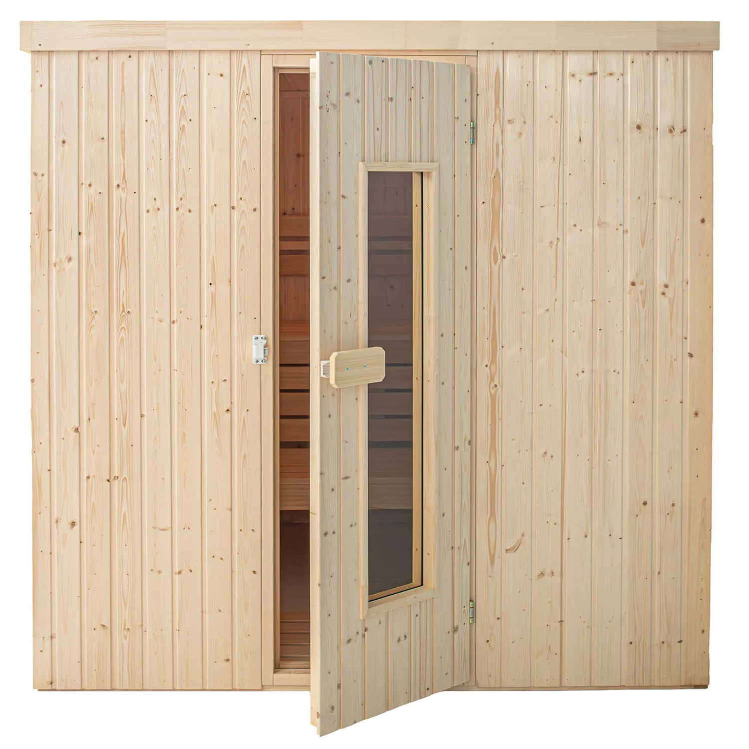 new-holzmanufaktur-sauna-classic-4-eck--2 Elementsauna Typ Classic 2,01 x 1,39 x 1,98 m