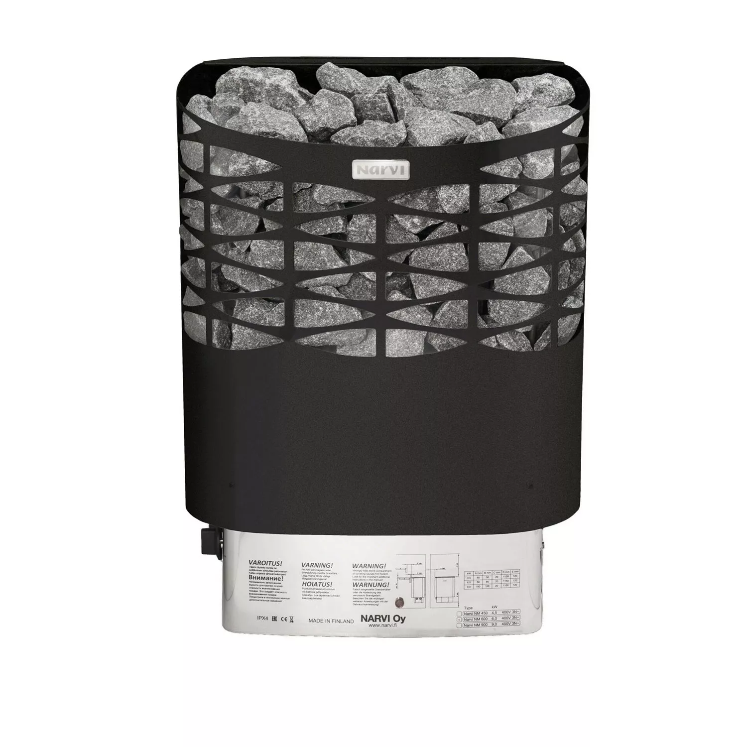 Narvi_Tarmo_900_Schwarz_9_kW_Saunaofen_inkl_Steuerung3 Narvi Tarmo 900 Schwarz Saunaofen mit integr. Steuerung - 9 kW