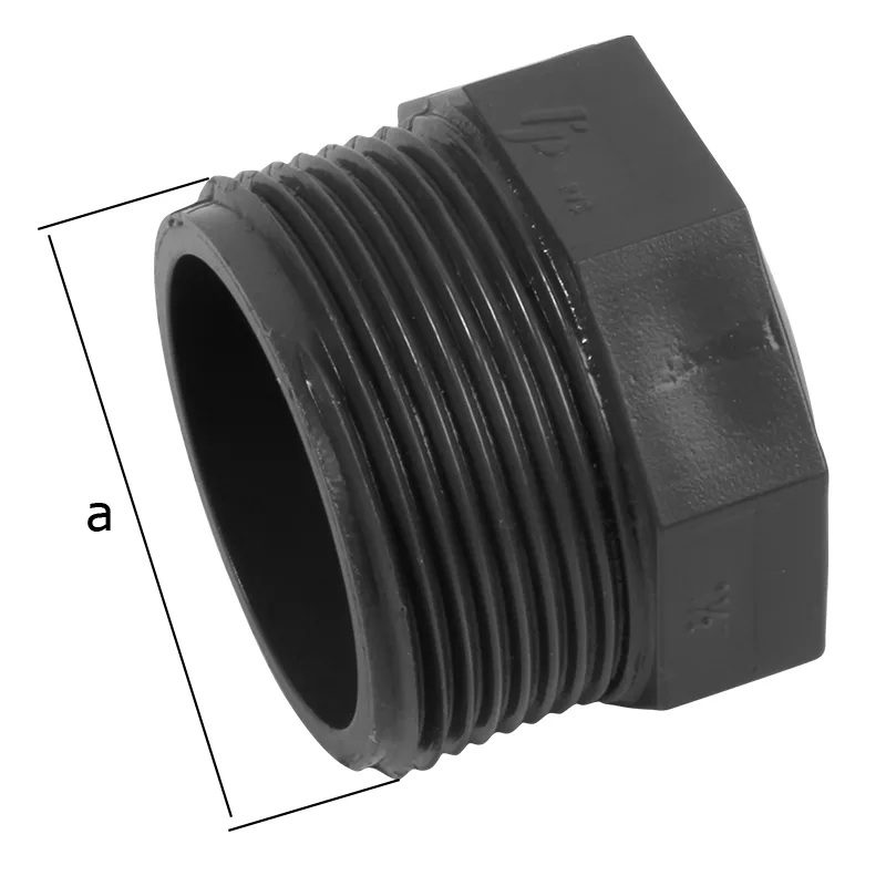 5196090 PVC Stopfen 1 1/2" Aussengewinde